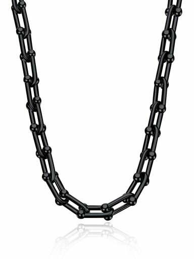 [Bestyle]チェーンネックレスレディースU字型ステンレス鋼金属アレルギー対応鎖人気トレンド流行りお洒..