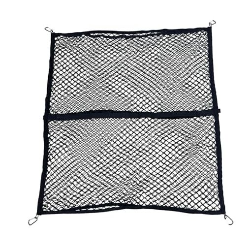 高弾性カーゴネット2層120x150cmラゲッジネット車用荷物落下防止取り付け簡単強力ネット簡単設置で時短..