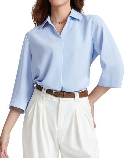 👚「ドレープ感」軽やかで柔らかくさという特性を持っており、まるで"人体の第二の肌”のように。快適さとフィット感の点では、肌とのシームレスなフィットを実現。 💨「風を感じる通気性」生地の織り密度を工夫し、空気が通りやすい構造に。生地の間を風が通り抜け、熱がこもりにくく、爽やかな着心地が続きます。 晴れマーク「UV防止」UPF50+で紫外線を97%以上カット。通勤・通学・デートなど、日常の外出ににおすすめ。おしゃれで快適なブラウスが、肌を守りながらアクティブな毎日をサポート。 💝「着回し力抜群」通勤からカフェまで一枚でシーンを繋ぐ大人気質シフォンブラウス。春は淡いベージュのスラックスと合わせて洗練カジュアルに、夏はリネンロングスカートで涼やかエレガンスを。 🌸「パッケージについて」当店は低炭素と軽量化を推奨し、お客様の購入コストを最大限に節約するために、当店は一般的な折りたたみ包装を使用しています。シャツを手に入れた後、少量のしわが出る可能性があります、アイロンをかけた後の使用を推奨します。