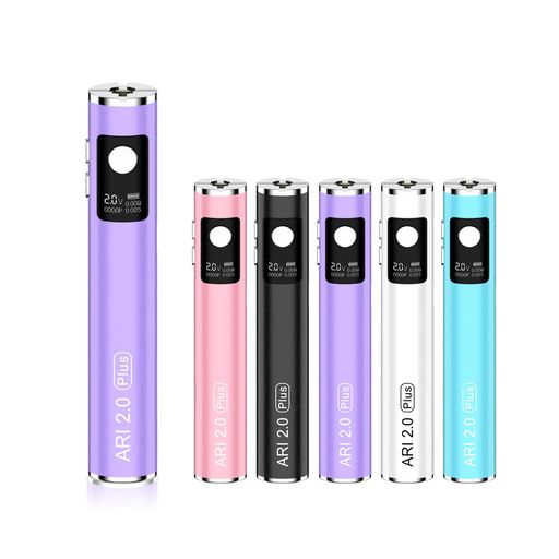 Yocan Ari 2.0 Plus 電子タバコ ベイプ デバイス ベイプ本体 電圧調整 0.1Vステップ OLED画面 プリヒート機能 510ソケット安全保護 ニコチン0 ノンニコチン (Purple/パープル)