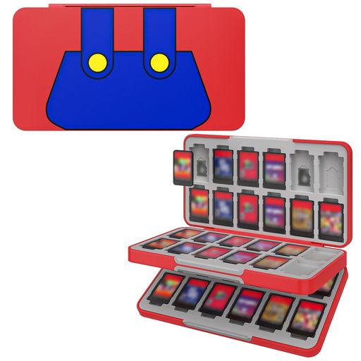 ATiCSwitch2/Switch/SwitchLite/Switch有機ELモデルソフトケースカード収納ケースSwitchソフト48枚/MicroSD24枚同時に収納ゲームカード収納ボックスカードまとめ収納耐衝撃軽量防塵