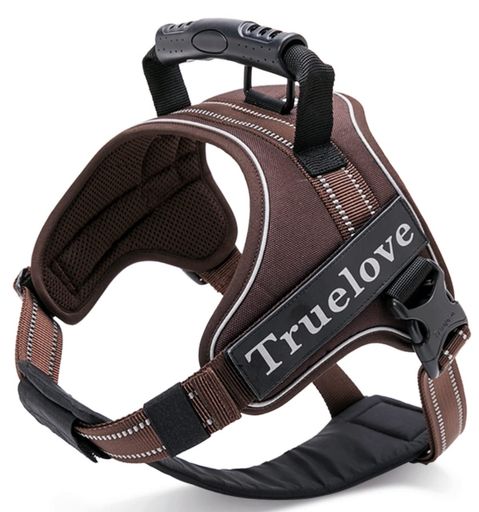 cocomall2WAY喉に優しい犬ハーネス負担軽減犬用ハーネスTRUELOVE日本授権店犬用胴輪ドッグペット用品3M反射材料訓練お出かけナイロン素材小型犬、中型犬、大型犬に向け通気性調節可能(XSブ…