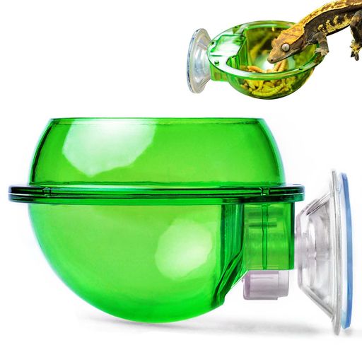 PAVIKE爬虫類餌入れ爬虫類フィーダー爬虫類給餌ボウル爬虫類給餌フィーダーワーム生きた飼料容器水皿吸..