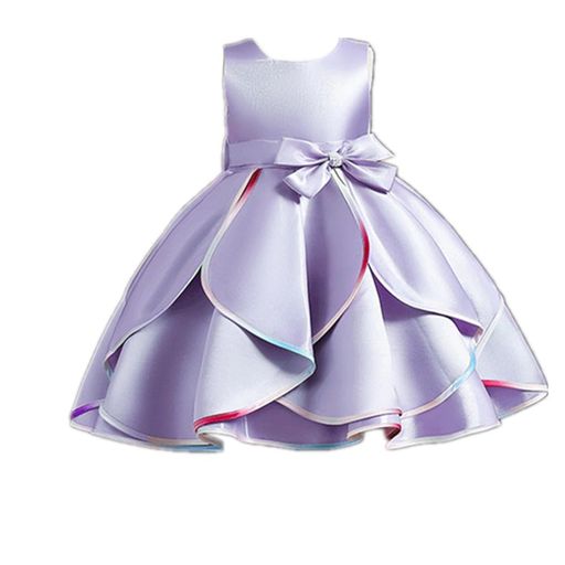 [MsciDayi]発表会ドレスキッズドレス入学式子供ドレス結婚式卒業式フラワードレスフォマール(パープル1..