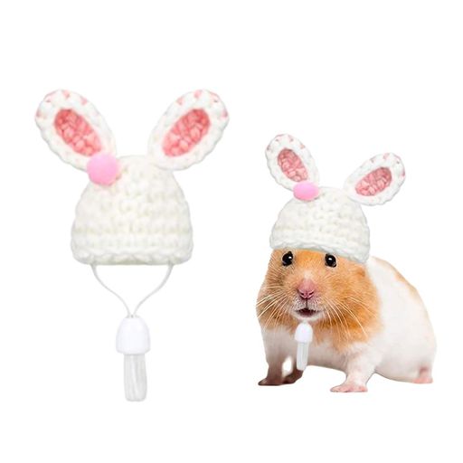 ハムスターニット帽子可愛い針編み手織り帽子小動物ペット爬虫類ミニハットクリスマス誕生日写真ハロウ..