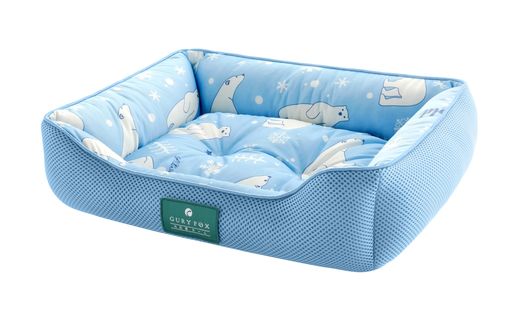 ペットの快適な睡眠環境を提供し、衛生的で手入れが容易 雪の結晶【接触冷感+3Dメッシュ通気】愛らしい家族の一員であるペットたちは、私たち人間よりも体温が高く、暑さに敏感です。豊かな被毛を持つ彼らは、熱を効率的に放出することが難しく、長い睡眠時間を必要とします。だからこそ、特別な配慮が必要なのです。犬猫用ひんやりベッド内側の素材には、高密度極細冷感繊維の生地を選びました。Q-max0.45という熱伝導率を持つこの素材は、ペットの皮膚表面の余分な熱を瞬時に移動させ、涼やかさをもたらします。外側には吸湿速乾性に優れた3D立体メッシュ構造を採用。暑い夏でも、ペットたちは爽やかで通気性の良い、持続的な涼感に包まれた睡眠環境を手に入れることができます。 雪の結晶【高品質中わたが快眠の力!】中綿には、睡眠の専門家がペットの至福の眠りを追求し薦める「高反発PP綿」を採用。ふわふわと弾力を兼ね備え、軽量かつ通気性に優れたこの素材は、愛犬愛猫が寝そべっても蒸れにくく、ひと転がりで熱を「スーッ」と逃がし、極上の心地よさを提供します。一般的なペットベッドと比べ、中綿量を1.2倍に増量したこのペットクッションは、より長持ちする耐久性を実現。