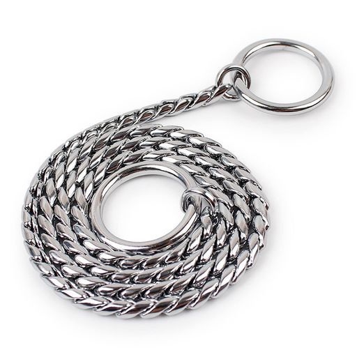 犬しつけ用首輪ステンレスチェーンカラー引っ張り防止首輪犬の首輪チョークチェーン犬訓練用トレーニン..