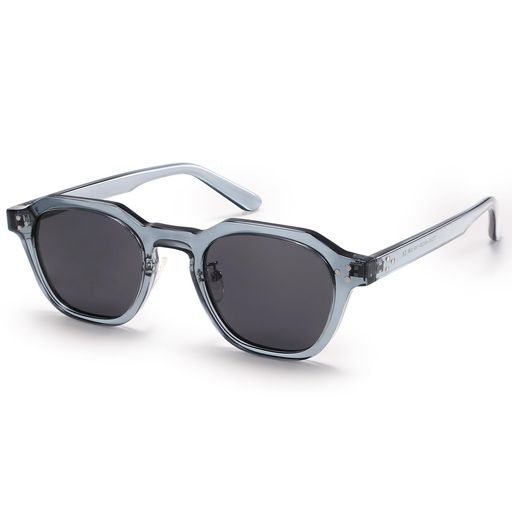 Sunglasses - [Dollger]メンズレディーススクエアレトロデザイナーシェードUV400保護用偏光サングラスグレー