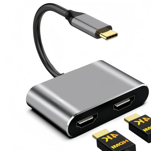 USB C デュアル HDMI 変換アダプタ ハブ 4K@60Hz 2-IN-1 Type C hdm i 2ポート拡張 hdmi 2つ マルチディスプレイ3画面出力 Dual 2画面 MST デュアルモニター 拡張モード MacBook pro air