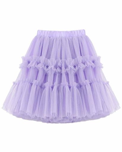 [LIANFOR]子供服子供チュールスカート女の子の半身スカートキッズスカート可愛いふんわりプリンセススカートA字半身スカートカジュアル結婚式発表会誕生日入園式半身スカート(1/パープ…