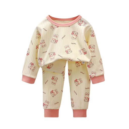 [LiryShowfoevng]ルームウェアパジャマ子供服上下セット2点セットトップス長袖長ズボン女の子男の子キ..