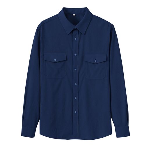 [MoFiz]メンズワイシャツカジュアルシャツ長袖シャツ開襟春秋服大きいサイズゆったりボタンおしゃれ柔..