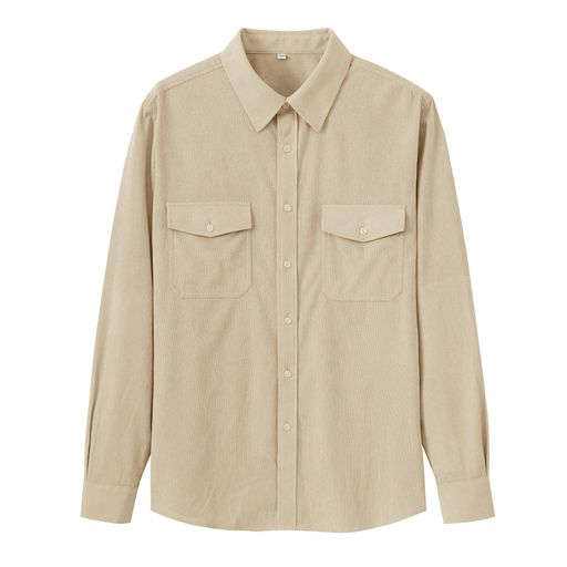 [MoFiz]シャツメンズ長袖ワイシャツカジュアルシャツ開襟春秋服大きいサイズゆったりボタンおしゃれ柔..