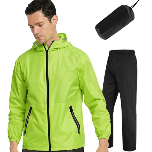 [三和雨]レインスーツメンズレインウエア上下セット【超撥水軽量防風透湿】ゴルフレインコート自転車バ..