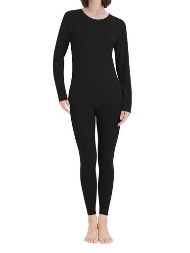 [THREEGUN]あったかインナーレディース上下セットヒートテック防寒インナー裏起毛インナー裏起毛タイツ防寒タイツレギンスルームウェア防寒肌着冬(日本サイズXL)