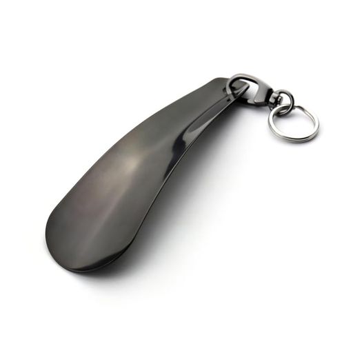 [TANJUN]1個靴べら短べら携帯ステンレス製くつべら短い高級軽量シューホーンキーホルダー人体工学の設..