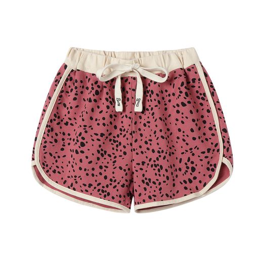Rakuten - [LSMUDKINGDOM]ショートパンツ子供女の子短パンウエストゴムドットリボン柔らかいルームウェアピンク100