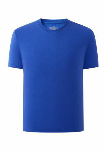 [WowooPlace]半袖Tシャツキッズトップス丸首無地Tシャツ95%綿5%スパンデックス男の子女の子夏です子供服ブルー170