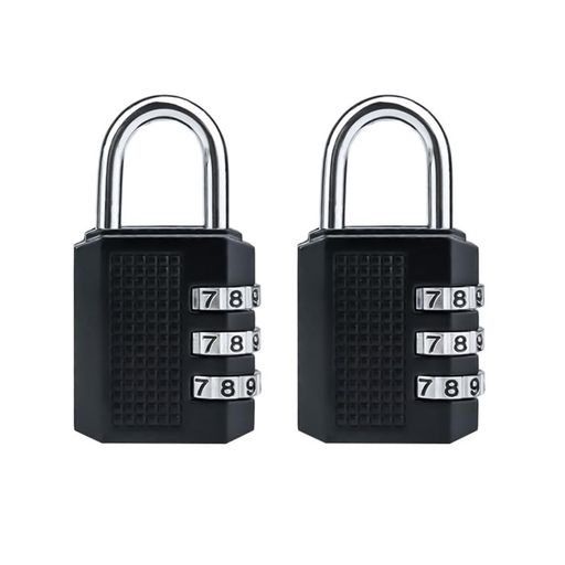 南京錠ダイヤル式ロック3桁補助錠ダイヤル錠亜鉛合金携帯型携帯型防水盗難防止小型設定が簡単学校アウ..