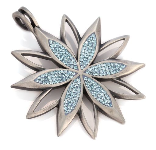 SurfBicoサーフビコライラック・スターペイブペンダント(PV9水色)-直感力と才能を持つ人-スワロフスキ..