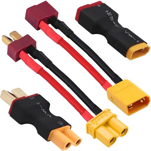 幅広い用途:RCカー、RCボート、RCプレーン、LiPoバッテリー、NiMH充電ESC接続、RCホビー用DIYコンポーネント、およびほとんどのRC充電器に適しています。 仕様:コネクタ1:XT30コネクタ、コネクタ2:Tプラグ、ワイヤー長さ:5cm、ワイヤーゲージ:14ゲージ。 効率的な伝送:このアダプターは、電源から負荷へ電力を効率的に伝送し、エネルギー損失を低減し、システム効率を向上させます。 用途:XT30バッテリーをESC/充電器のTプラグコネクタに変換し、TプラグをESC/バッテリーXT30コネクタに接続できます。 高品質素材:高品質の錫メッキ銅とソフトシリコン製で、過酷な環境下でもコネクタの安定性と耐久性を確保します。優れた導電性、安全性、耐久性、長寿命。 簡単な取り付け:ピンとソケットがしっかりと接続され、振動や外力による緩みや外れを防ぐ安定した機械的接続を提供します。プラグの抜き差しが簡単で迅速、差し込むだけで使用できるため、非常に便利です。 パッケージ内容:XT30-Tプラグ オスメスケーブル 1組、XT30-Tプラグ オスメスコネクタ 1組。