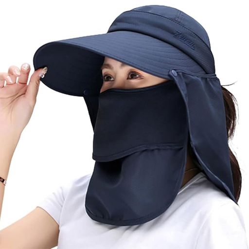 [Leadamon-oee]帽子uvカットレディースガーデニングサンバイザー農園帽つば広日焼け防止紫外線対策4WAY..