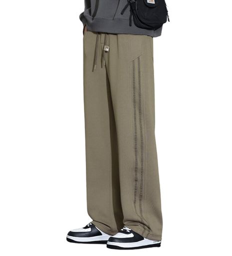 [xulee]ロングパンツワイドパンツズボンメンズスウェットパンツリラックスパンツ春秋冬服大きいサイズステッチボトムスおしゃれ通気性人気わーくぱんつオールシーズン対応スポーツパ…