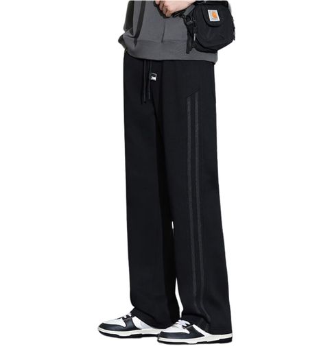 [xulee]ロングパンツワイドパンツズボンメンズスウェットパンツリラックスパンツ春秋冬服大きいサイズステッチボトムスおしゃれ通気性人気わーくぱんつオールシーズン対応スポーツパ…