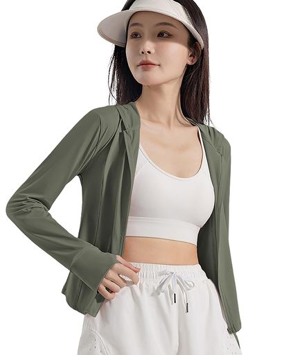 [Bsubseach]ラッシュガードレディース長袖UVカットラッシュパーカー日焼け対策ウェアジップアップフー..