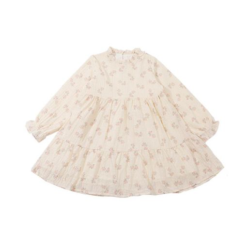 樂天商城 - [Jaydyequ]ガールズ服長袖ワンピース女の子春秋洋服フォーマル子供ドレス結婚式お宮参り発表会ガーゼ七五三バースデー通園服キッズ贈り物ギフト無地刺繍柄花柄120cm
