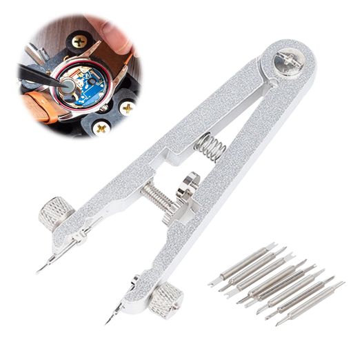ハート【商品仕様】サイズ:約10.5*4*1.2cm、色:シルバー、数量:バネ棒外し+替えピン8本。小型で持ち運びやすく、操作も簡単。自宅でも旅行先でも使える時計修理ツールです。ケースのラグ、ブレスレット、ストラップ、またはストラップの間の使用に適しています。 ハート【高品質な素材】このバネ棒外しは丈夫で軽量、錆びにくく耐久性に優れた高品質のアルミニウム合金スチール製。ブラッシュ仕上げのテクスチャーは握りやすく、持ち運びにも便利です。 ハート【製品の特徴】異なるサイズのラグに対応する8つの交換用ニードルとフォークが付属しており、実際のニーズに応じて交換することができます。角度はペンチで調整できます。ほとんどのサイズの時計に対応。 ハート【使いやすい】このバネ棒外しはあらゆる時計、ストラップ、バンドに対応。小型で持ち運びやすく、シンプルな構造で操作が簡単。ペンチで角度を調整することができ、V字ナットの強度と角度は、使用習慣に応じて調整することができ、すべての種類の春の時計のラグに適しています。 ハート【幅広い用途】ストラップの取り外し、ストラップ、スプリングバー、ハンドの調整用。
