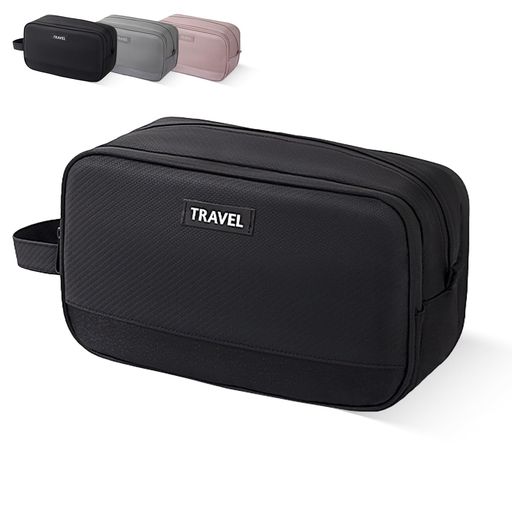 Caizqbryトラベルポーチトイレタリーバッグメイクポーチ化粧ポーチプールバッグ旅行ポーチ防水大容量ハンドストラップ付き乾湿分離洗面用具化粧品多機能小物入れ収納出張旅行水泳温泉…