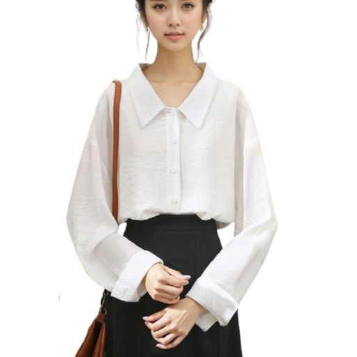 [JETSO4U]レトロなテクスチャー柄のレディース長袖シャツ。春夏用の日焼け止めトップス。デザイン性があり、ルーズでファッショナブルなシャツ、レディーストップス着痩せカジュアル通…