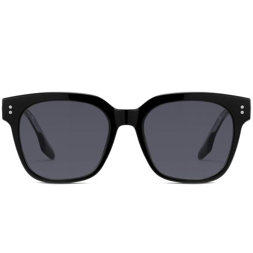 [Cyxus]サングラスレディースウェリントンフレームUVカット紫外線対策小顔効果軽量設計釣り運転登山旅行スポーツ用おしゃれ(1556B01ブラック)(4)