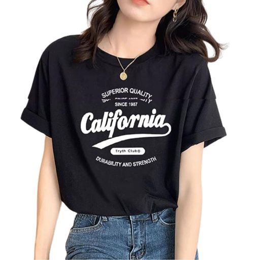Rakuten - [7-livehouse]tシャツレディース半袖ゆったりプリントティーシャツオーバーサイズトップス無地カジュアル大きいサイズカットソー着痩せ体型カバー春夏秋おしゃれ普段着通勤