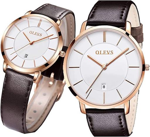 OLEVSペア腕時計ペアウォッチカップル人気メンズレディースペア時計セットうで時計サプライズプレゼント結婚記念日プレゼントカップル記念日プレゼント母の日父の日ペアプレゼントブ…