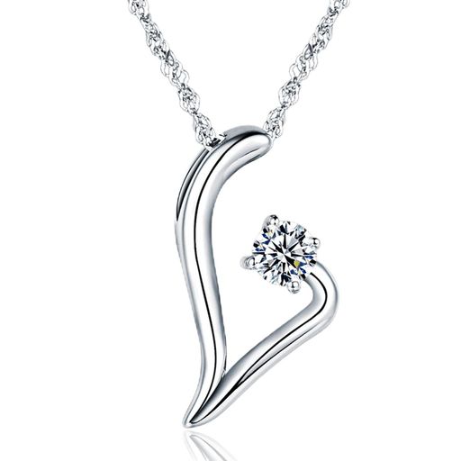 Necklace - [AZHCHKE]ネックレスレディース人気最高級ジルコニアクリスマス誕生日プレゼントシルバー925金属アレルギージュエリー女性結婚記念日ペンダントネックレス人気女性アクセサリートボック…