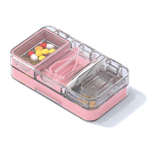 精密カット:このピルカッターは、鋭利なステンレススチール製の刃を備え、錠剤を半分または4分の1に正確に分割します。V字型のデザインはカット時の安定性を確保し、小さな錠剤から大きな錠剤まで幅広く使用できます 簡単粉砕:粉砕エリアを押すだけで、錠剤を簡単に粉末状に粉砕できます。粉砕グリッドは取り外し可能で、粉砕した薬を簡単に取り除くことができます。ペットの錠剤を砕いてペットフードに混ぜるのに最適です 内蔵ピルディスペンサー:内部に収納コンパートメントを備え、毎日の薬の整理に最適で、別々の容器を用意する必要がありません。透明なケースで、内容物と投薬量が一目で確認できます デイリーピルオーガナイザーボックス:全体サイズ:11.2 x 6.2 x 3 cm、7つのコンパートメント。開閉が簡単で、高齢者や関節炎の方にも優しい BPAフリー素材:この錠剤容器は食品グレードのPPプラスチック製で、優れた耐久性と頑丈さを備え、破損や破損に強く、BPAフリーなので、薬を安全に保管できます。