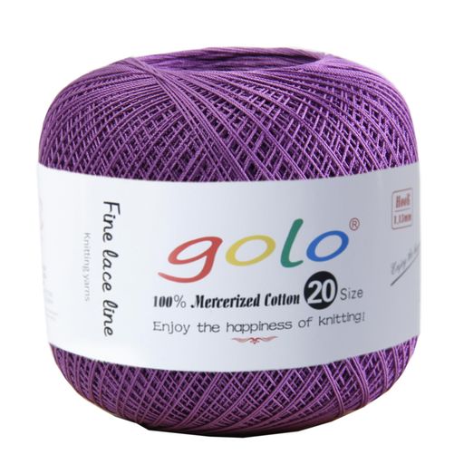 Other - レース糸20番40g約360mコットン刺繍糸純棉シャトルレース糸662紫