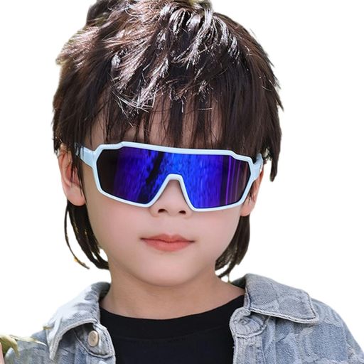 Feisedyキッズサングラス偏光スポーツサングラス子供用UV400TAC超軽量21gゴルフジョギング野球バス釣り..