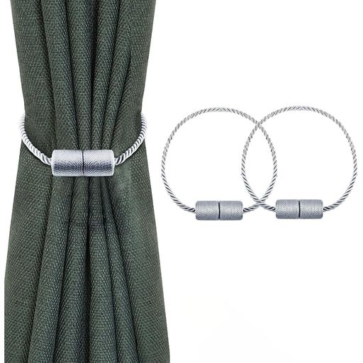 Dopommyカーテンタッセルマグネットカーテン留めカーテンふさかけおしゃれ強力磁石部屋飾り45cm2個セッ..