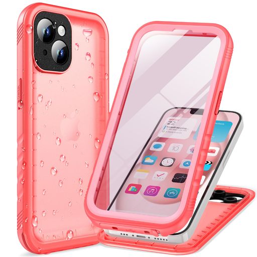 CozycaseiPhone13Mini用ケース-iPhone13Mini用防水ケース-完全防水防塵2m耐衝撃360度全面両面薄型米軍カメラ保護ストラップ付き海お風呂水中撮影洗濯可能iPhone