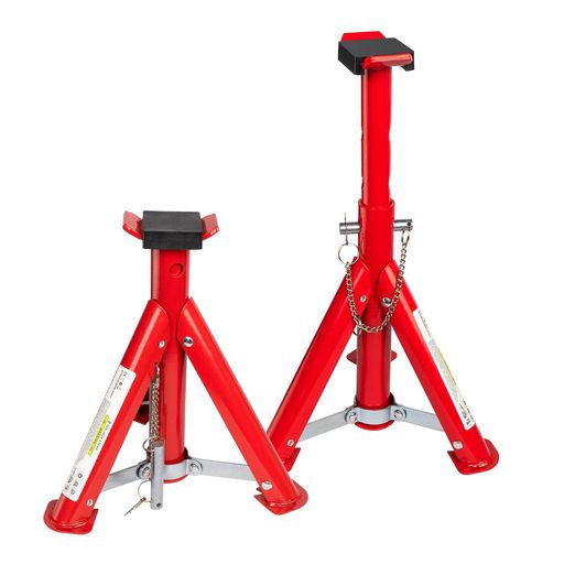 Donextジャッキスタンド折りたたみ式2t2個セット高さ5段階調整最低位260mm/最高位405mm乗用車用保護パット付き安全ピン付き馬ジャッキコンパクト