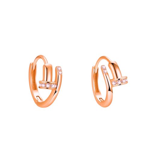 Moonstanピアスフープピアスリングゴールドシルバーピンクゴールド金属アレルギー対応レディース人気シ..