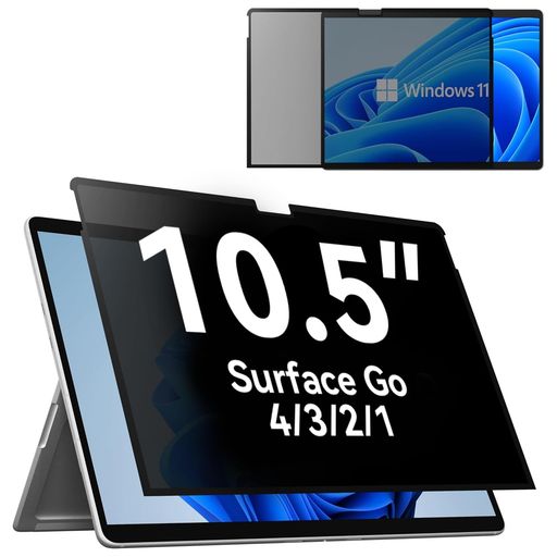 【対応機種】:10.5インチ SURFACE GO 4 (2023年) / SURFACE GO 3 (2021年) / SURFACE GO 2 (2020年) / SURFACE GO 1 (2018年) 用。 【非粘着保護フィルム】ナノ吸着技術を採用しており、磁気設置と比べて吸引力が強く、設置が簡単です。スクリーンはよりしっかりとしっかりと接着し、より長く使用できます。画面をきれいにし、スクリーン プロテクターを画面に合わせて、スクリーン プロテクターの 4 つの端を軽く押して貼り付けるだけです。 取り外しも同様に簡単です。 【プライバシー保護対策】60度の視野角、画面の正面から見れると画面はクリアでも、60°以外の角度からは画面が真っ黒に見える偏光性を有するSURFACE GO 覗き見防止フィルターです。オフィス・カフェ・飛行機・新幹線などにおいて、横からの覗き見を防止でき、安心にSURFACE GOを利用いただけます。 【ブルーライトカット&amp;反射軽減】ブルーライトを浴びすぎて、ドライアイや眼精疲労、悪化すると頭痛や睡眠障害など「デジタル時差ボケ」になる可能性が高いです。