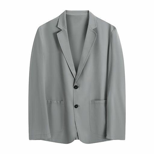 [YFFUSHI]メンズゼロプレッシャースーツジャケットセットアップジャケットビジネス薄手透明軽量可水洗冷感通気