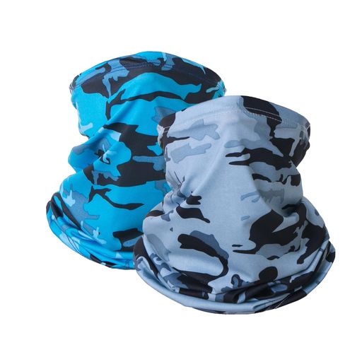 [Trifong]フェイスカバー夏用uvカット冷感速乾吸汗迷彩灰青2枚サバゲーマスク顔日焼け対策息苦しくない紫外線カット薄いフェイスマスクUPF50+キャンプスポーツゴルフアウトドアバイクラン…