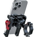 Tiakia自転車スマホホルダークイック取付金属携帯ホルダースマートフォンスマホ自転車ホルダー携帯すまほホルダーiphonebikemount360度回転に適用iPhone16/15/14/13/12proplus
