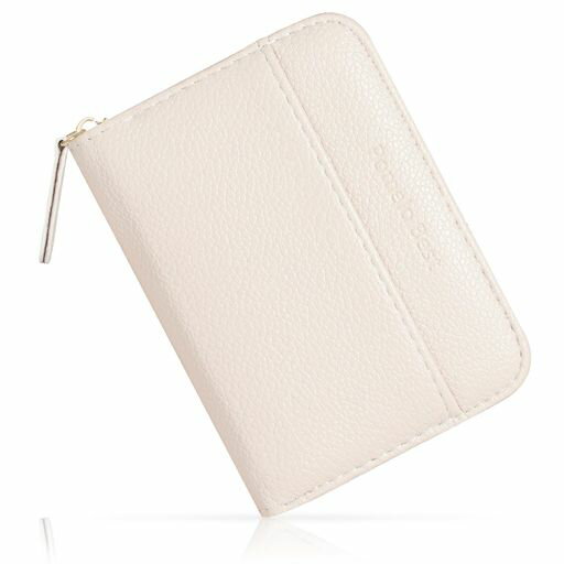 [PomeloBest]カードケースミニ財布財布レディース大容量じゃばらプレゼントボックス型小銭入れ(純色オフホワイト)