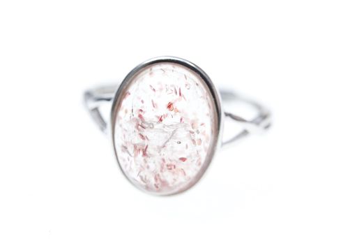 [konooku]アフリカンストロベリークォーツ苺水晶指輪K18金メッキシルバS934刻印入りレディースリング金..